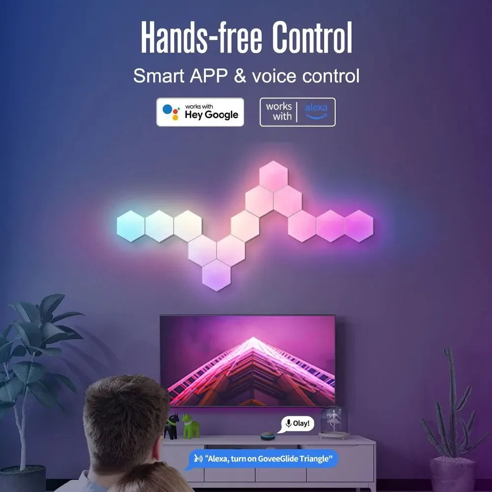 RGB Luces Hexagonales